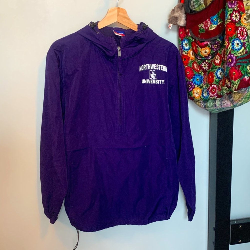 Official Northwestern University Quarter Zip Windbreaker